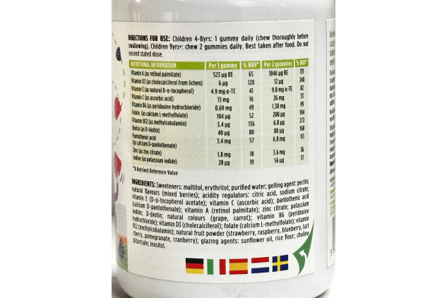 Igennus Be Kind Kids Multivitamin 90 Sugar Free Gummies Mixed Berry Flavour Vegan