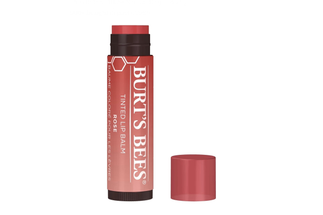 Burt's Bees Tinted Lip Balm Rose Moisturising Lip Tint With Shea Butter 4.25g