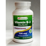 Vitamin B-2 Riboflavin 100mg 180 Tablets