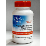 Doctor’s Best Magnesium Lysinate Glycinate 120 Tablets