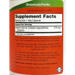 NOW Senna Leaves 470mg 100 Veg Capsules