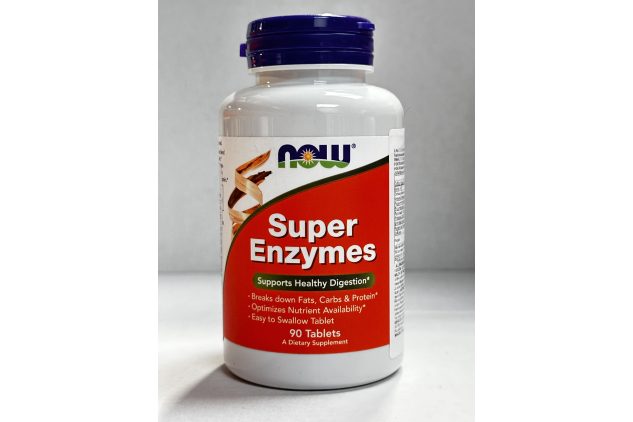 NOW Super Enzymes 90 Tablets Digestive Enzyme Supplement