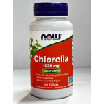 NOW Chlorella 1000mg 60 Tablets Super Green Broken Cell Wall Algae