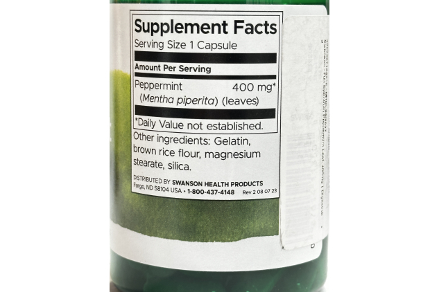 Full Spectrum Peppermint Leaf 400mg 120 Capsules