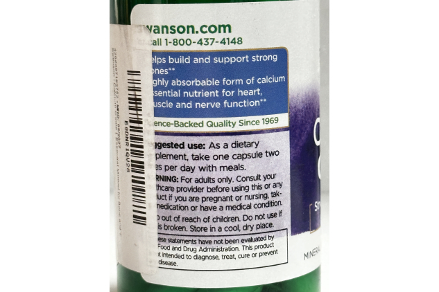 Calcium Citrate 200mg 60 Capsules Mineral Supplement