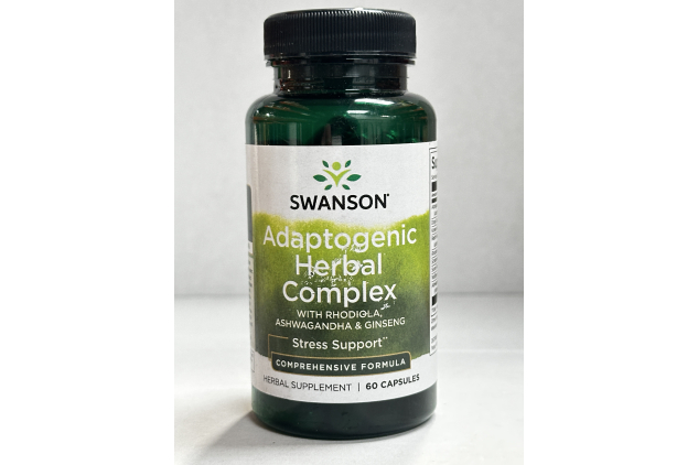 Adaptogenic Herbal Complex 60 Capsules with Rhodiola Ashwagandha and Ginseng