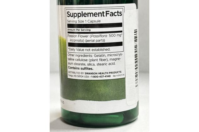 Passion Flower 500mg 60 Capsules