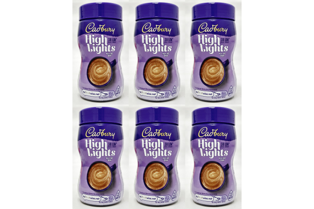 Cadbury Highlights Milk Chocolate Hot Drink 6 x 154g Jars Low Calorie