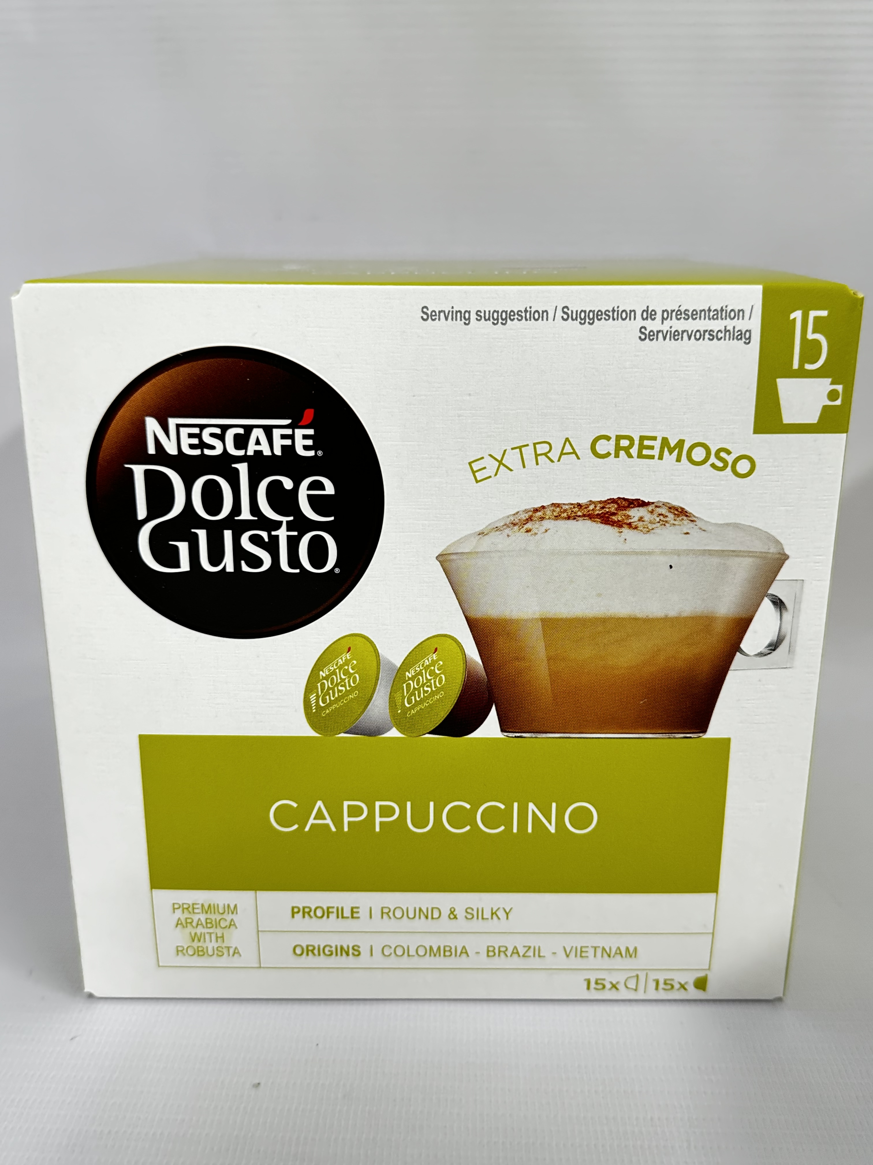 Nescafe Dolce Gusto Cappuccino Coffee Pods, 30 Count (Pack of 3) 90 Capsules  Total - 45 Servings