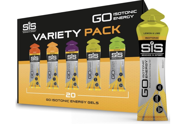 Science In Sport GO Isotonic Energy Gels Assorted Flavours 20 x 60ml 22g Carbohydrates