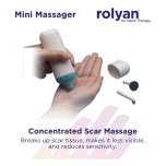 Rolyan Mini Massager, Medical Massager for Scar Tissue with 3 Massage Heads