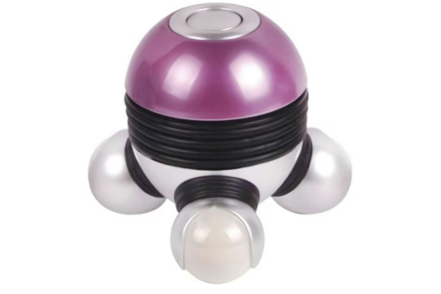 Sensory Cordless Mini Massager Portable, Handheld Massager,Portable Body Massager Hand-held Electric Body Vibrating Massager for Head Neck Legs Pain Release Purple