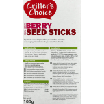 Critter's Choice Berry Seed Sticks 2 Sticks 100g Small Animal Treat