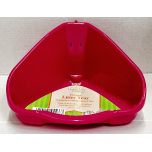 Walter Harrison Corner Litter Tray Small 16cm Pink for Gerbils Hamsters & Mice