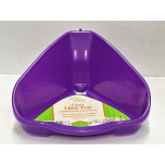 Walter Harrison Corner Litter Tray Small 16cm Purple for Gerbils Hamsters & Mice