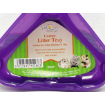 Walter Harrison Corner Litter Tray Small 16cm Purple for Gerbils Hamsters & Mice