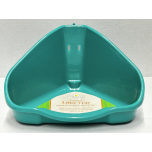 Walter Harrison Corner Litter Tray Small 16cm Teal for Gerbils Hamsters & Mice