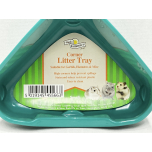 Walter Harrison Corner Litter Tray Small 16cm Teal for Gerbils Hamsters & Mice
