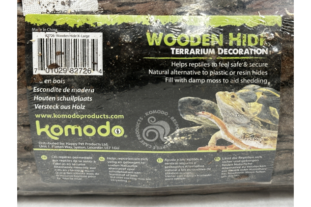 Komodo Wooden Hide XL Reptile Terrarium Decoration Natural Shelter