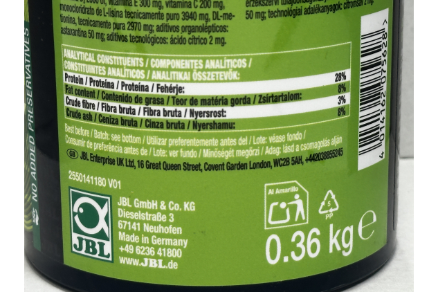 JBL ProPond Spring + Growth Pond Fish Food 0.36kg Floating Wafers