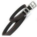 Autumn Equestrian Stirrup Leathers Black 54 Inch Pair 12 Hole Numbered Adjustment