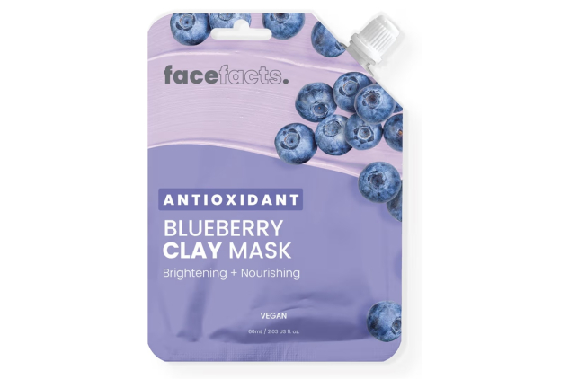 Face Facts Antioxidant Blueberry Kaolin Clay Face Mask 60ml