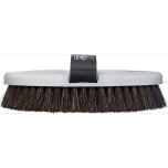 HAAS Schimmel Horse Body Brush 200 x 85mm Silver Medium Coconut Bristles