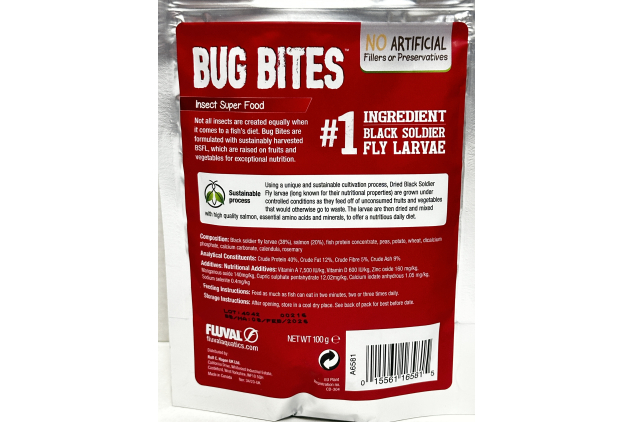 Fluval Bug Bites Cichlid Pellets 100g Slow Sinking Fish Food