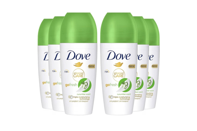 Dove Advanced Care Go Fresh Cucumber Scent Anti-perspirant Deodorant 6 X 50ml