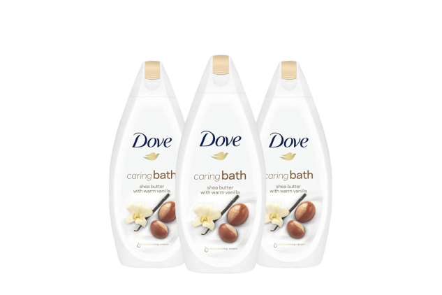Dove Caring Bath Soak Shea Butter with Warm Vanilla Cream 3 X 450ml