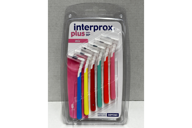 Interprox Plus 90° Mix Interdental Toothbrushes 6 Pack Assorted Sizes