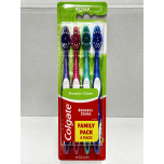 Colgate Premier Clean Medium Toothbrushes 4 Pack Family Pack