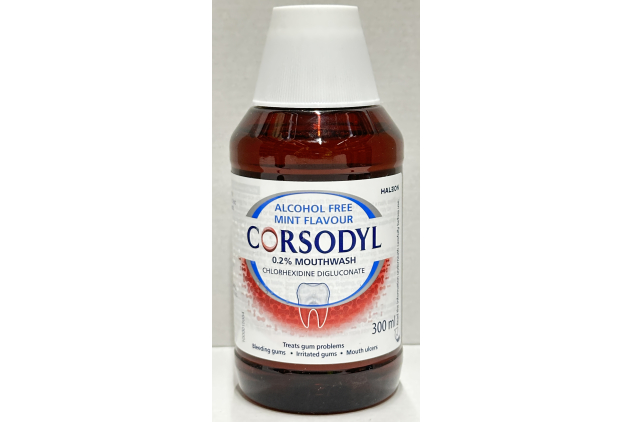 Corsodyl 0.2% Mouthwash Mint 300ml Alcohol Free Chlorhexidine Mouthwash