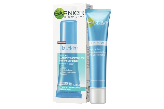 Garnier Skin Clear Daily 24-Hour Moisturiser Anti-Impurities Anti-Pimple Gel with Zinc and Salicylic Acid 40ml