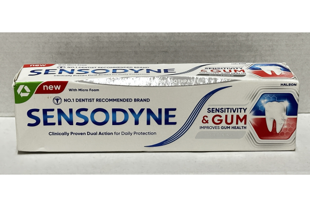 Sensodyne Sensitivity & Gum Whitening Toothpaste 75ml for Sensitive Teeth