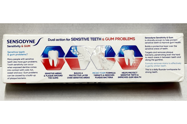 Sensodyne Sensitivity & Gum Whitening Toothpaste 75ml for Sensitive Teeth