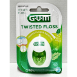 GUM Twisted Floss Minty Green Tea 30m Waxed Dental Floss