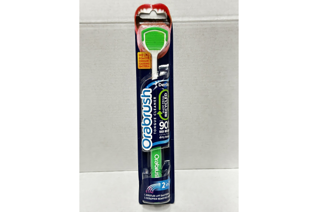 DenTek Orabrush 2 in 1 Tongue Cleaner Pack of 1 Random Colour