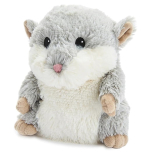 Grey Hamster Microwavable Plush Soft Toy Lavender Scented