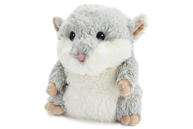 Grey Hamster Microwavable Plush Soft Toy Lavender Scented