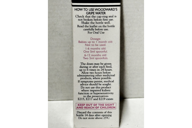 Gripe Water 150ml Alcohol Free Sugar Free Oral Solution