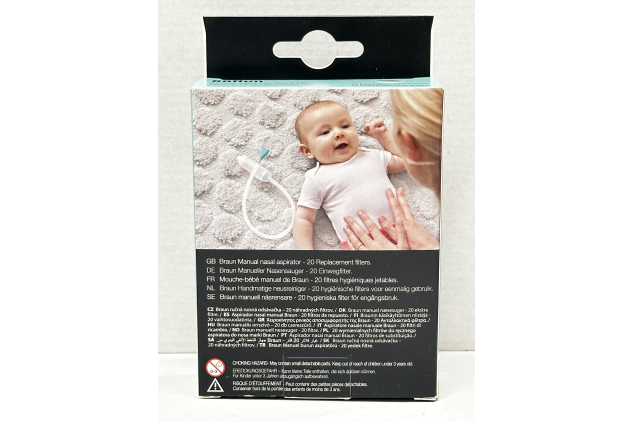 Braun Manual Nasal Aspirator 1 Replacement Filters 20 Pack Hygienic Disposable