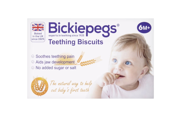 Bickiepegs Teething Biscuits 6 - 36 Months 9 Biscuits, Natural Teething Remedies for Teething Relief
