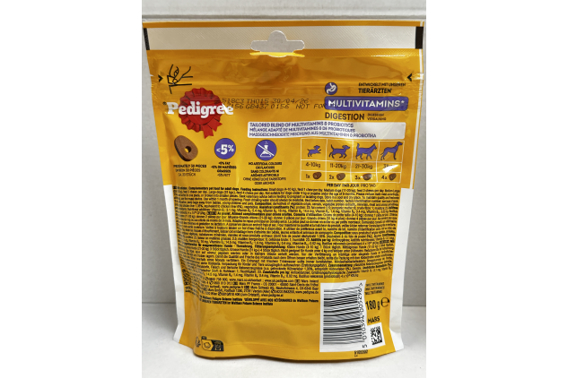 Pedigree Multivitamins Digestion 30 Soft Dog Chews 180g