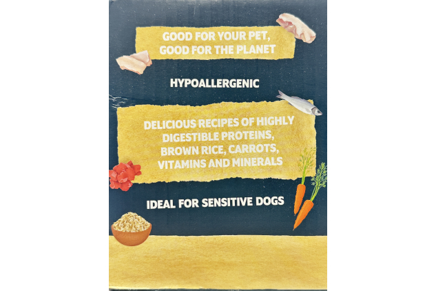 Burns Natural Wet Dog Food Variety Box Adult & Senior Dogs | 15 × 395g Trays | Outer Box Packaging Damage