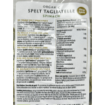 Biona Organic Spelt Tagliatelle Spinach 6 x 250g