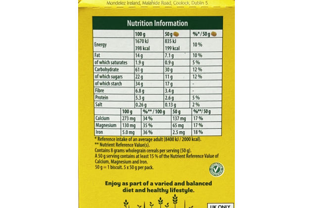 belVita Soft Bakes Choco Hazelnut Flavour 250g 5 Pack