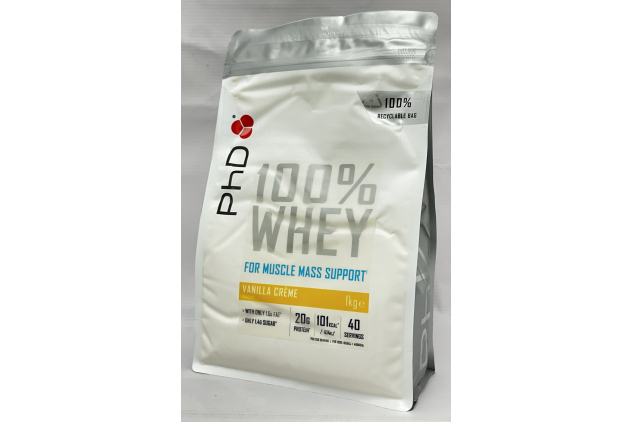 PhD 100% Whey Vanilla Crème 1kg 40 Servings