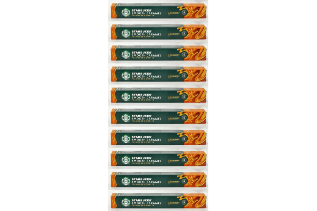 Starbucks Smooth Caramel by Nespresso 100 Capsules Blonde Roast Intensity 5