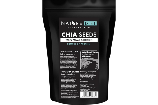 Chia Seeds 1KG Bag Salvia Hispanica Source of Protein & Fibre | Overnight Oats